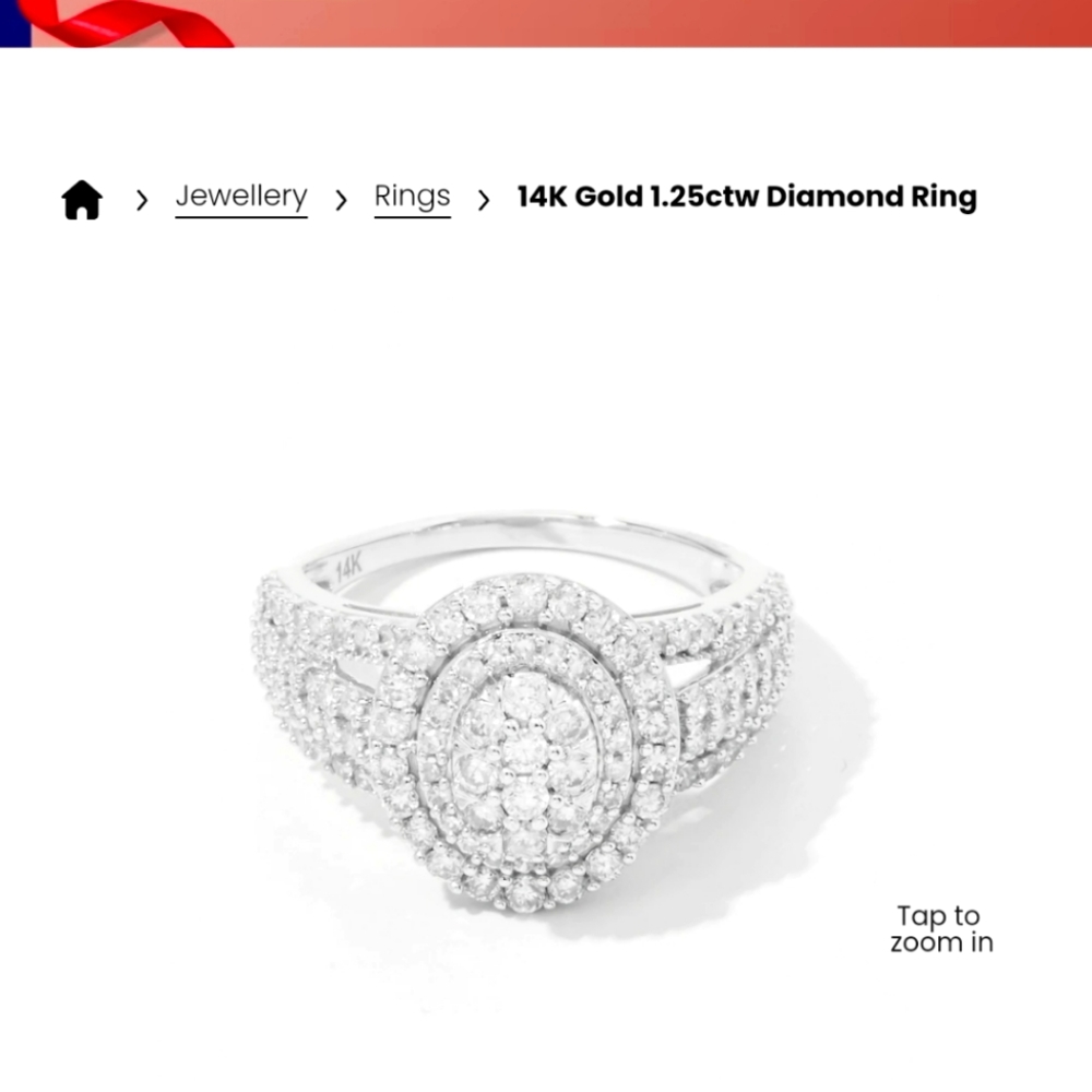 14 K white gold with diamonds